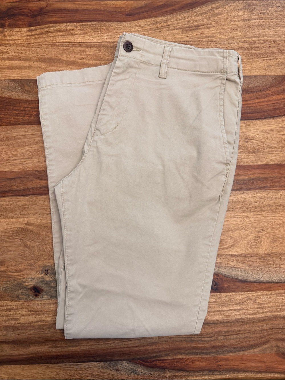 Men's Beige Chino Pants - Classic Tailored Fit